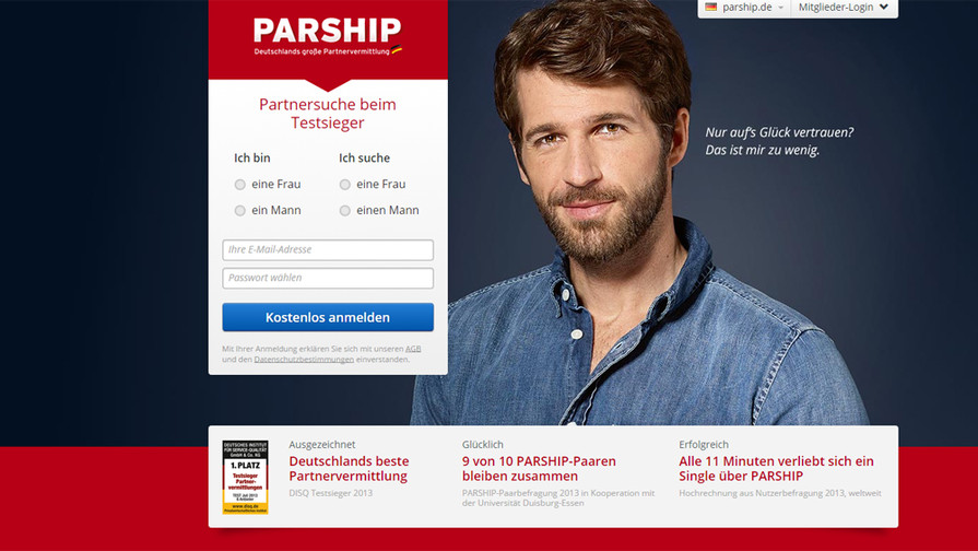 Model 2013 werbung parship Parship Werbung